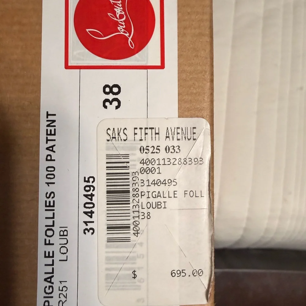 Christian Louboutin Red Patent Leather Heels - Picture 2 of 9